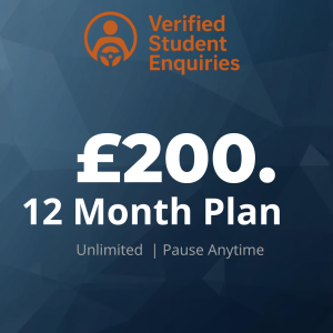 Verified Student Enquiries-12 month plan